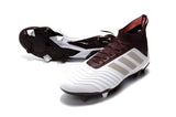 Adidas Predator 18.1 FG Soccer Cleats White Red Wine Gold - TraShoes