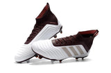 Adidas Predator 18.1 FG Soccer Cleats White Red Wine Gold - TraShoes