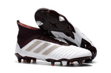 Adidas Predator 18.1 FG Soccer Cleats White Red Wine Gold - TraShoes