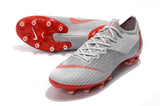 NIKE Mercurial Superfly VI 360 Elite AG High Low Silver Red - TraShoes