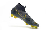 NIKE Mercurial Superfly VI 360 Elite FG Yellow Stripe Grey - TraShoes