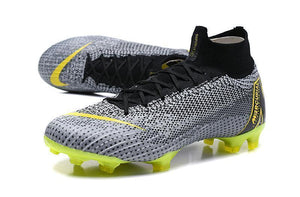 NIKE Mercurial Superfly VI 360 Elite FG Grey Yellow - TraShoes