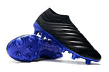 Adidas Copa 19+ FG Black Blue Studs - TraShoes