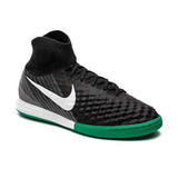 Nike MagistaX Proximo II DF IC Soccer Shoes Black Green White CoolGrey - TraShoes