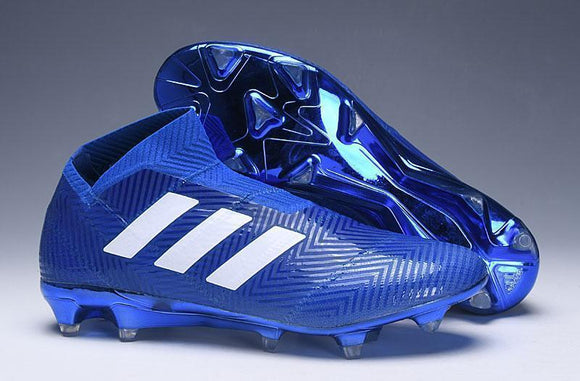 adidas Nemeziz 18+ FG Blue White - TraShoes