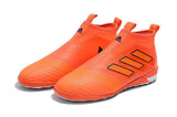 Adidas ACE Tango 17+ Purecontrol IC Soccer Cleats Red Orange Black - TraShoes