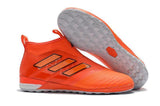 Adidas ACE Tango 17+ Purecontrol IC Soccer Cleats Red Orange Black - TraShoes