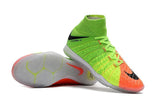 Nike HypervenomX Proximo II DF Indoor Soccer Shoes Green Black Orange - TraShoes