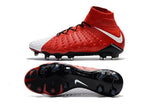 Nike Hypervenom Phantom III DF FG Soccer Cleats Red White - TraShoes
