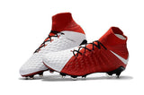 Nike Hypervenom Phantom III DF FG Soccer Cleats Red White - TraShoes