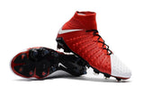 Nike Hypervenom Phantom III DF FG Soccer Cleats Red White - TraShoes