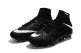 Nike Hypervenom Phantom III DF FG Soccer Cleats Blackout Black White - TraShoes
