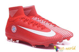 Nike Mercurial Superfly V Fc Bayern Munich Fg Cleats Red White - TraShoes