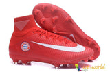 Nike Mercurial Superfly V Fc Bayern Munich Fg Cleats Red White - TraShoes