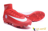 Nike Mercurial Superfly V Fc Bayern Munich Fg Cleats Red White - TraShoes