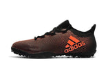 New Adidas X series TF Thunderstorm Grass Spikes Soccer Cleats Shoes Orange Black