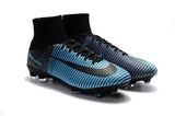 Nike Mercurial Superfly V FG Soccer Cleats Blue Black - TraShoes