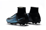 Nike Mercurial Superfly V FG Soccer Cleats Blue Black - TraShoes