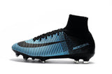 Nike Mercurial Superfly V FG Soccer Cleats Blue Black - TraShoes