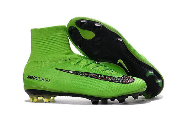 Nike Mercurial Superfly V FG Soccer Cleats Green Black - TraShoes