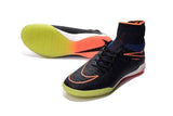 Nike HypervenomX Proximo IC Soccer Shoes Orange Black GrassGreen White - TraShoes
