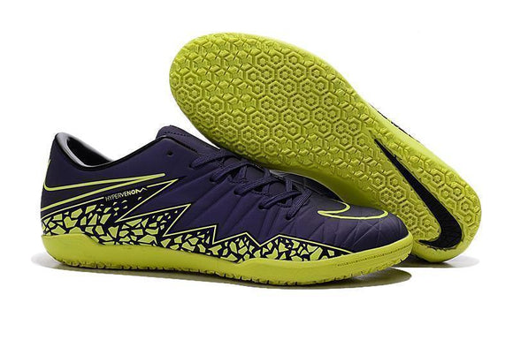 Nike Hypervenom Phelon II IC Soccer Shoes DB0018 Dark Violet Green - TraShoes