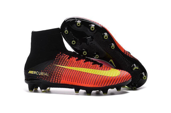 Nike Mercurial Superfly V AG Soccer Cleats Total Crimson Black Pink - TraShoes