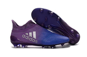 Adidas X 16+ Purechaos FG/AG Soccer Cleats Purple Blue - TraShoes