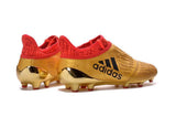 Adidas X 16+ Purechaos FG/AG Soccer Cleats Metallic Gold Red - TraShoes