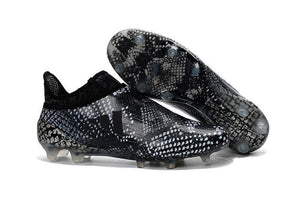 Adidas X 16+ Purechaos FG/AG Soccer Cleats Black Grey Snakeskin - TraShoes