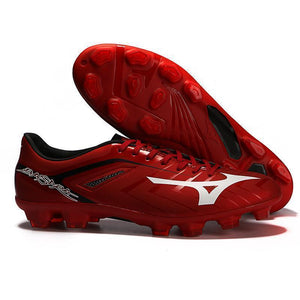 Mizuno Basara 001 FG Soccer Cleats Red Black White - TraShoes