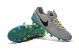 Nike Tiempo Legend VI FG Soccer Cleats Grey Green Black - TraShoes