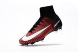 Nike Mercurial Superfly V FG Soccer Cleats Red Black White - TraShoes