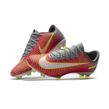 Nike Mercurial Vapor XI FG Soccer Cleats Red Grey Yellow White - TraShoes