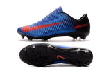 Nike Mercurial Vapor XI FG Soccer Cleats Blue Black Red - TraShoes