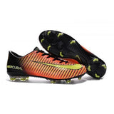 Nike Mercurial Vapor XI FG Soccer Cleats Orange Black Yellow - TraShoes