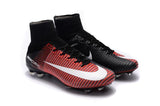 Nike Mercurial Superfly V FG Soccer Cleats Red Black White - TraShoes