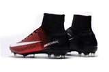 Nike Mercurial Superfly V FG Soccer Cleats Red Black White - TraShoes