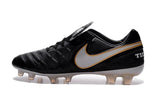 Nike Tiempo Legend VI FG Soccer Cleats Black White Gold - TraShoes