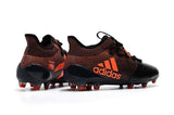 New Adidas X Series Leather FG Soccer Cleats Shoes Black Orange