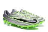 Nike Mercurial Vapor XI AG Soccer Cleats Grey Black Green - TraShoes