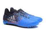 Adidas X 16.3 Turf Soccer Cleats Blue Black White - TraShoes