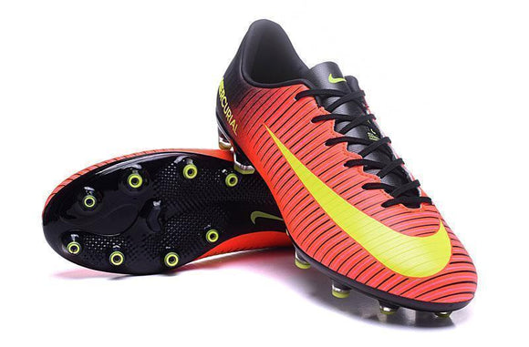 Nike Mercurial Vapor XI AG Soccer Cleats Crimson Black Green - TraShoes