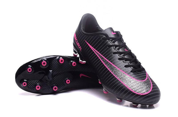 Nike Mercurial Vapor XI AG Soccer Cleats Black Pink - TraShoes