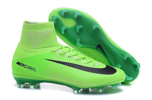 Nike Mercurial Superfly V FG Soccer Cleats Grass Green Black - TraShoes