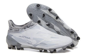 Adidas X 16+ Purechaos FG Soccer Cleats White Clear Grey Black - TraShoes