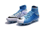 Nike Hypervenom Phantom III DF FG Soccer Cleats White Blue Grey - TraShoes