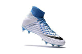 Nike Hypervenom Phantom III DF FG Soccer Cleats White Blue Grey - TraShoes
