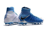 Nike Hypervenom Phantom III DF FG Soccer Cleats White Blue Grey - TraShoes