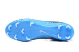 Nike Mercurial Superfly V FG Soccer Cleats Blue Dark White - TraShoes